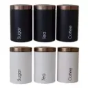 Tea, sugar & coffee canisters