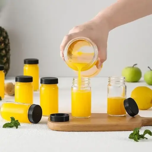 Ginger shot bottles
