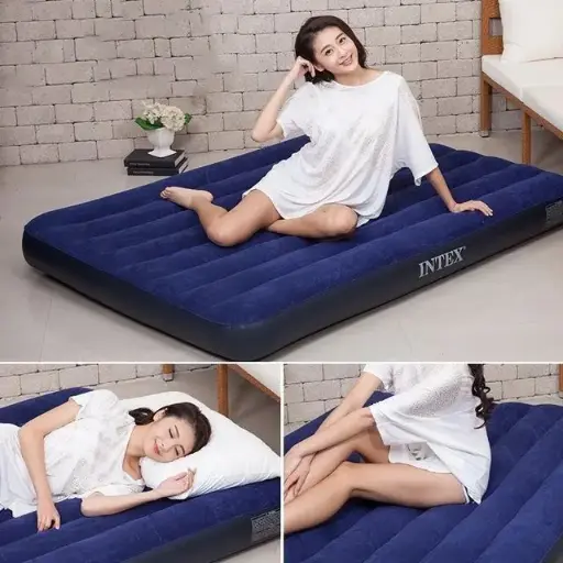 INTEX INFLATABLE MATTRESS Plus Free -ELECTRIC pump (size 5*6)