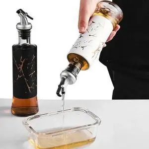 Glass marble oil jar