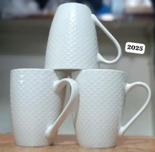 White Ceramic Mugs