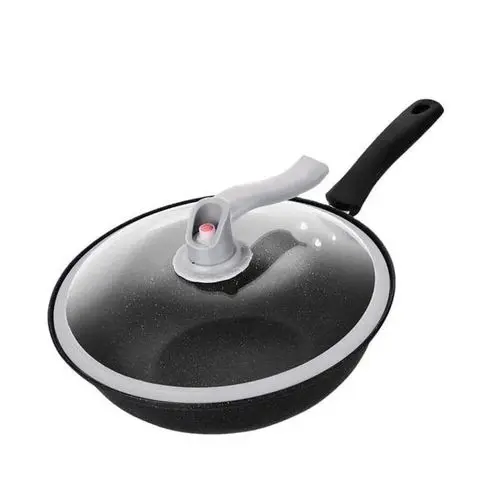Wok pan with lid