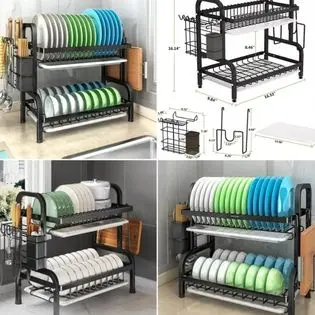 2-Tier Carbon Dishrack