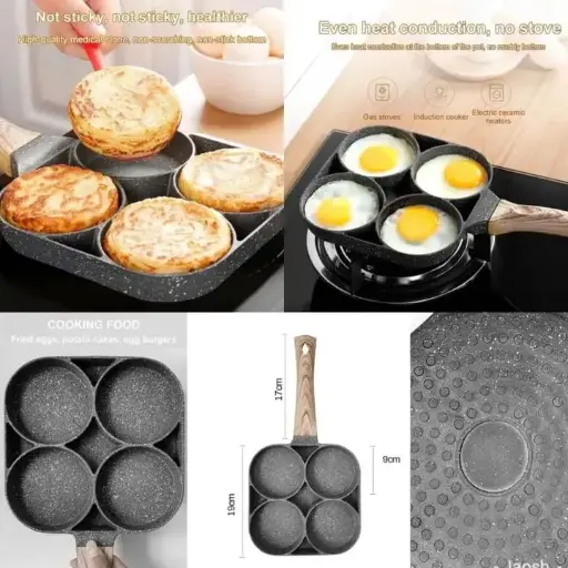 Four slot Egg pan