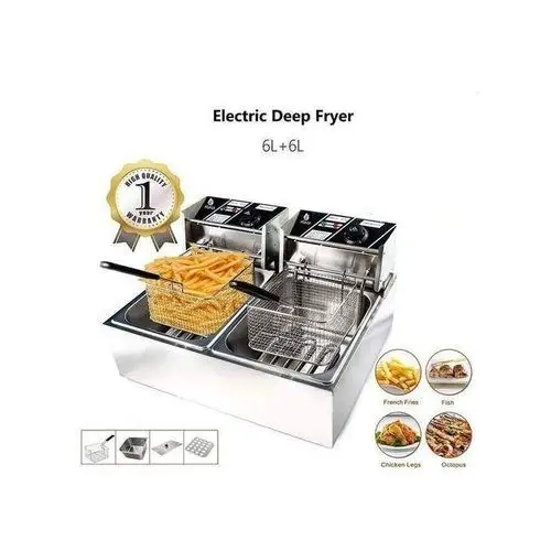 Nunix 6L+6L Double Electric Chips Deep Fryer Machine